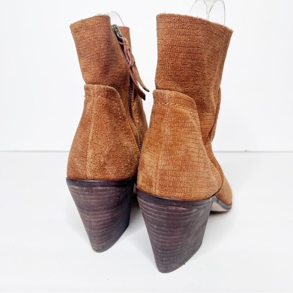 Splendid Cherie Round Toe Block Heel Leather Booties Women’s Size 6 - Picture 5 of 6